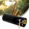 Mouthpiece Fastener Leather Ligature Fastener with Plastic Caps Tenor Saxophone Ligature Mouthpiece Caps Enduring