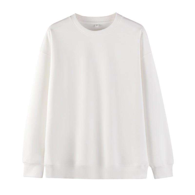Unisex Oversized Crewneck Sweatshirt Plain Solid Color Long Sleeve Blank Base Printing Fall Casual Wear