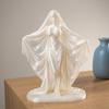 Decorations Desktop Ornaments 3D Printed Cloak Woman Statue Unique Deity Sculpture  Halloween Decor