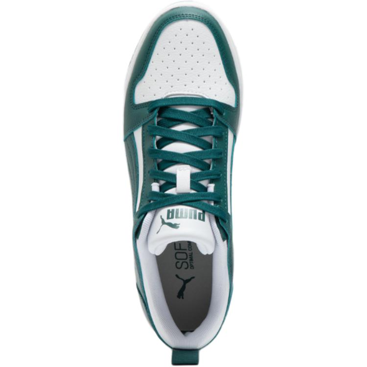 Puma Упругие Удобные Универсальные Прочные Низкие Детские Скейт-Ботинки Унисекс Кроссовки Зеленые 369866-31