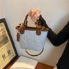Джинсовые сумки женские, новинка 2024 года, модная модная ручная сумка-ведро, летняя повседневная сумка через плечо через плечо