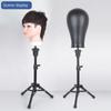 Adjustable Wig Tripod Portable Training Head Holder Salon Hairdressing Tripod  for Making Wigs