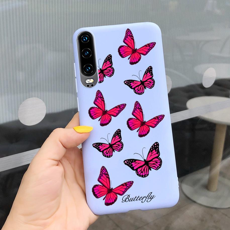 P30 Lite Case Fashion Flower Pattern Phone Case For Huawei P30 P 30 P30Lite 2020 MAR-LX1M Shockproof Bumper Soft TPU Funda Coque
