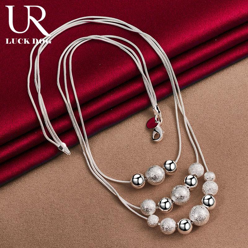 Ожерелье из змеиной цепи из стерлингового серебра 925 пробы, свадебные украшения