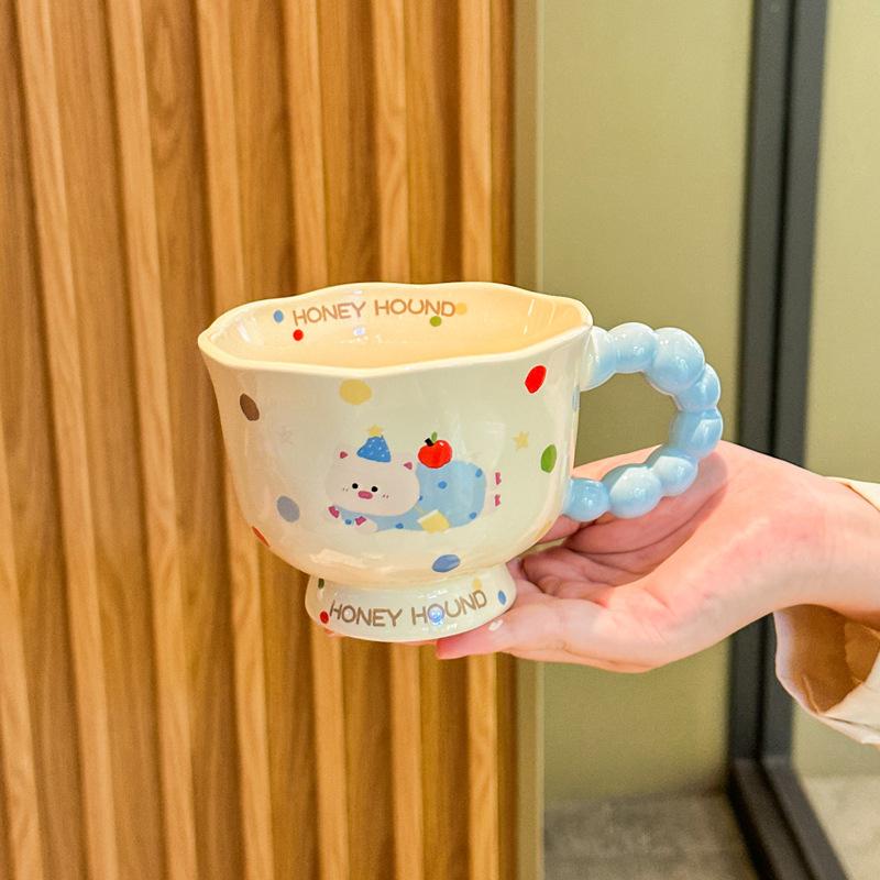 Подарок на день рождения высокой ценности, милая керамическая кружка с кошкой в горошек, практичный сувенирный подарочный набор для девочек и подруг