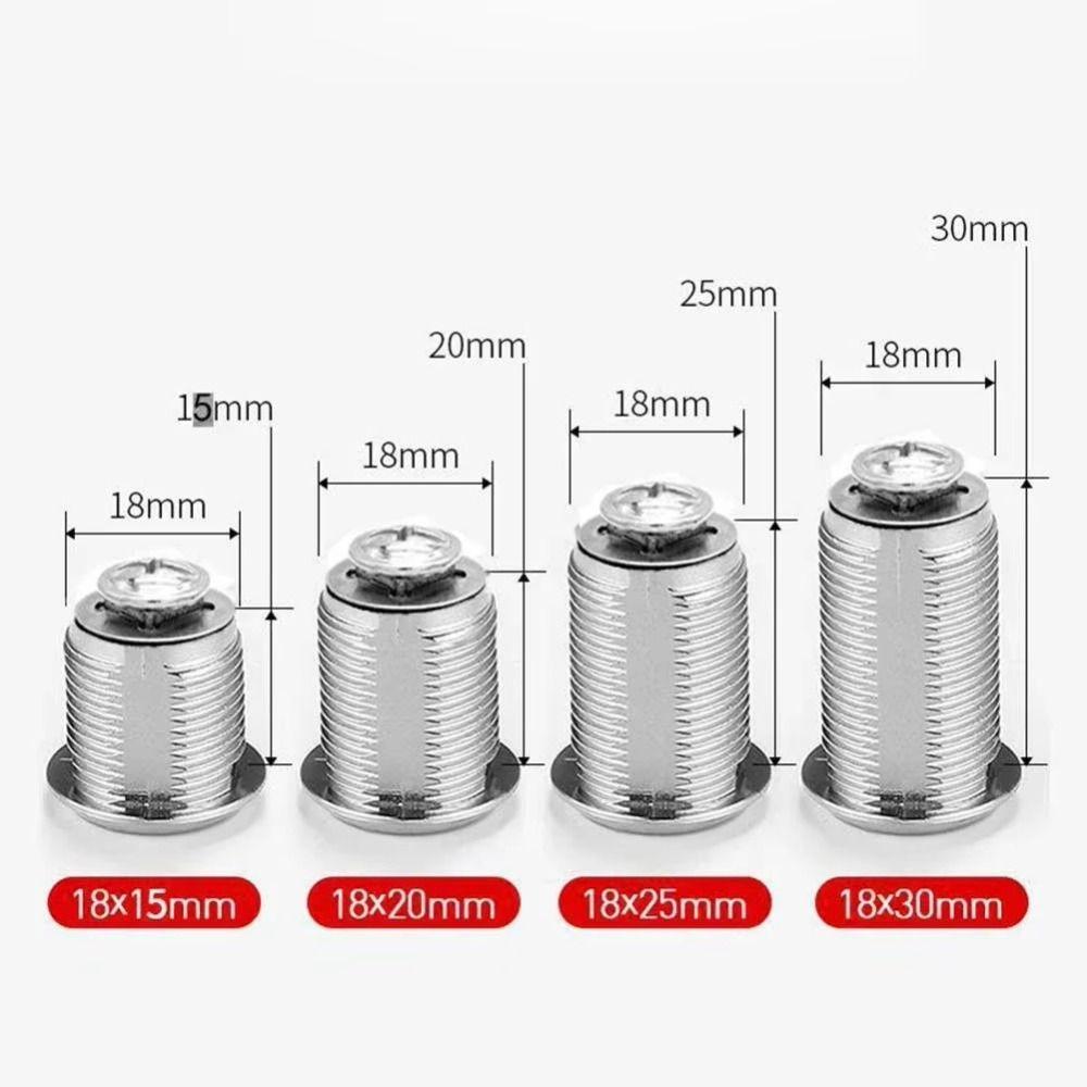 16/20/25/30мм с 2 ключами Дверной замок Мебельная фурнитура Замки для шкафов Новые кулачковые замки