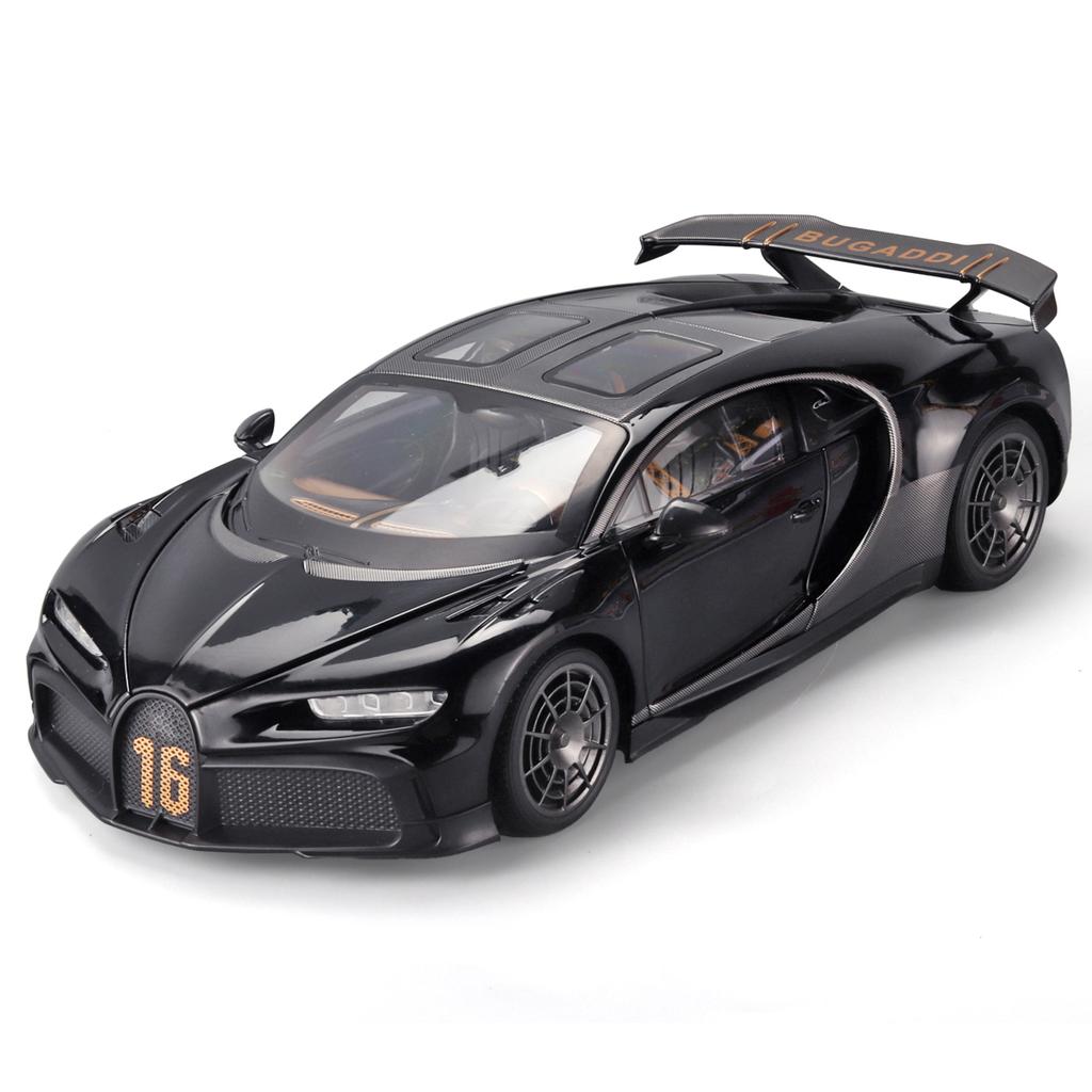 1/18 Scale Bugatti Chiron Alloy Diecast Car Model Presents for Boyfriend Sound & Light Toys for Kids Gifts Super Sportcar Miniatures