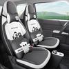 Мини чехол на сиденье автомобиля с пандой, полный обхват, милая кожа для всех сезонов