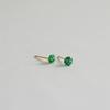 modernlike 14k green cubic zirconia earrings