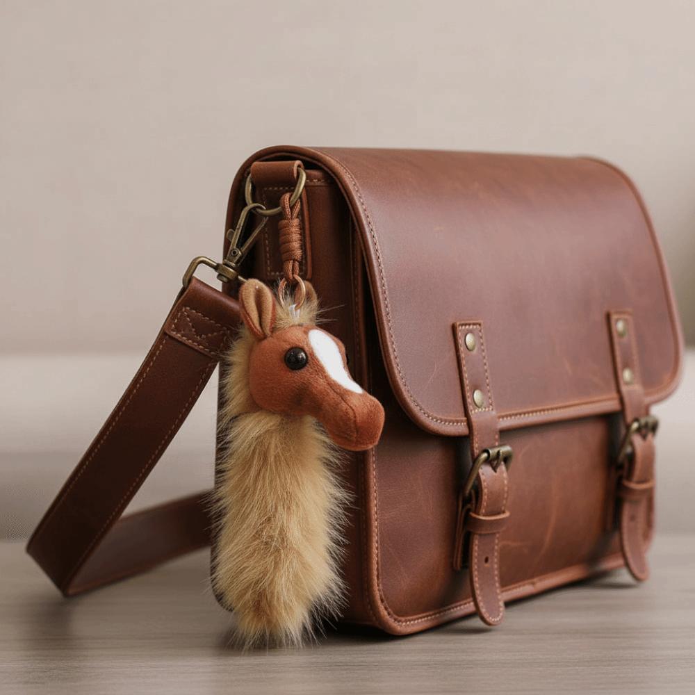 PP Cotton Horse Plush Toy Soft Mascot Pony Doll Cute Pony Head Pendant Boys and Girls