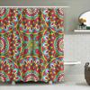 Mandala Shower Curtain Bathroom Decorative Waterproof Fabric Bath Liner Modern Print Pattern Pink Blue Yellow Red Flower Design