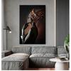 Scandinavian Wall Art Picture for Living Room African Woman Indian Headband Portrait Canvas Painting Posters and Prints No Frame