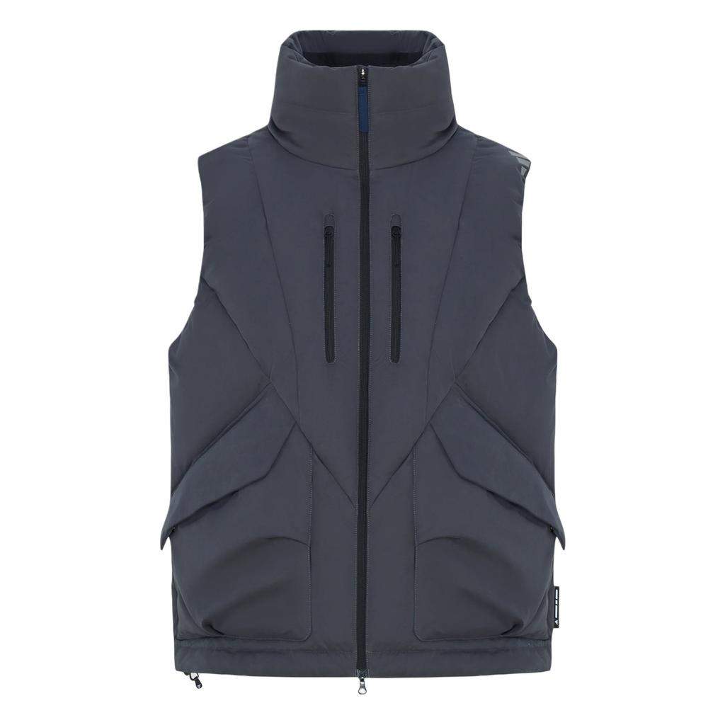 Adidas Down Vests Men's Black Stand Collar Moderate KY5318