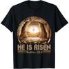 Easter Christian He Is Risen Jesus Empty Tomb Men Women Kids T-Shirt