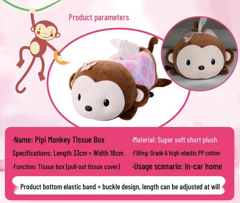 Милый мультяшный автомобильный подвесной подлокотник-коробка для салфеток - Креативное украшение интерьера