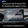 Для LINCOLN CORSAIR 20-22 Приборная панель, Экран навигации Прозрачная ТПУ Защитная пленка Антицарапина Ремонтные Аксессуары Модификация