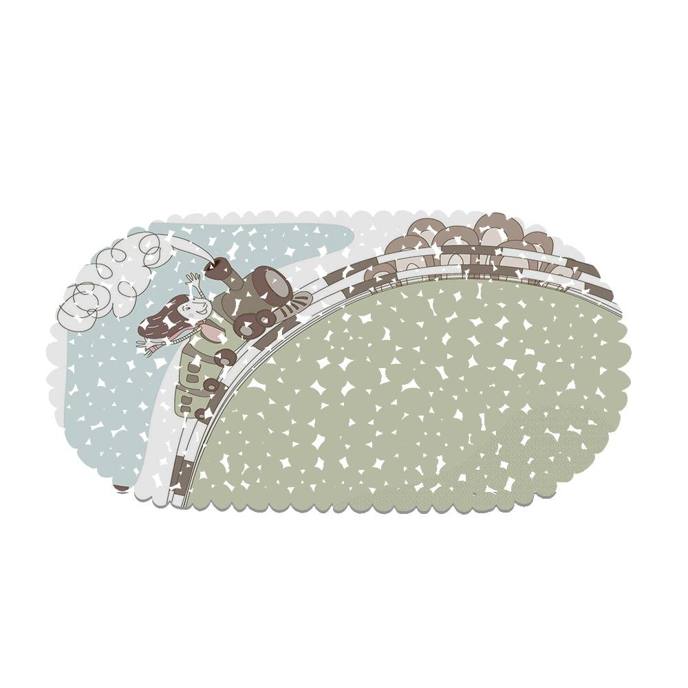 Красивые Иллюстрации Коврик для Балкона Ванной Комнаты Гидрофобный Нескользящий Дверной Коврик Бассейн Общественные Места Нескользящий Напольный Коврик