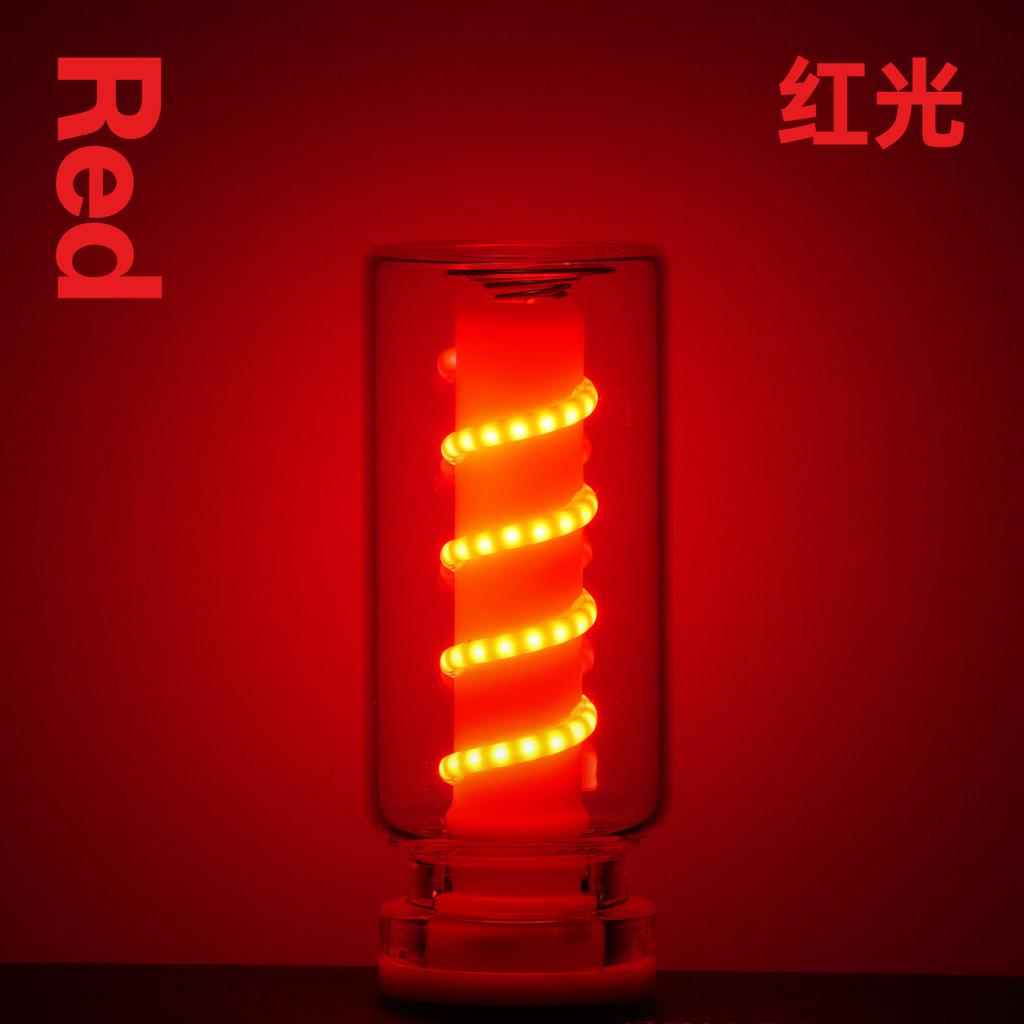 Transparent Spring Touch Dimmable USB Night Light, Portable LED Bedside Lamp