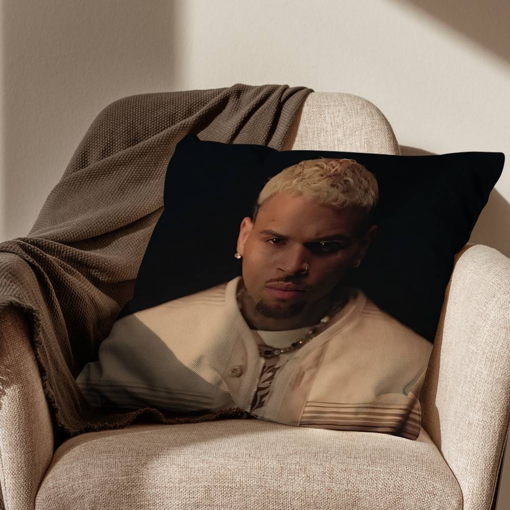 Остатки Это Зависит Чехол на Подушку Chris Brown Чехол от Клещей Подушки Невидимая молния шелковистый короткий плюш Чехол на Подушку дивана