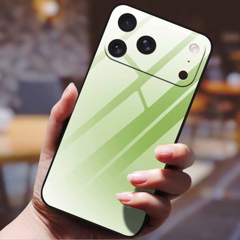 Градиентный чехол для телефона для iphone 17 pro max iphone17 Air Закаленное стекло Жесткая задняя крышка для Apple iphone17pro Узор в конфетных цветах