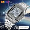 SKMEI 1381 Outdoor Relogio Masculino Sports Watch Men Digital Alarm Clock Countdown Watch Large Dial Glass Mirror Clock Fashion 4