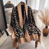 Women Print Cashmere Feel Scarf Shawl Wrap Thick Pashmina Scarf Winter Warm Neckerchief Female Bufanda Tessel Echarpe Blanket
