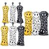 Чехол для головы Utility Driver Wood Set Golf Head Cover UT Cover Single 4 Piece Set Waterproof New Smile 4 Piece (Желтый комплект)