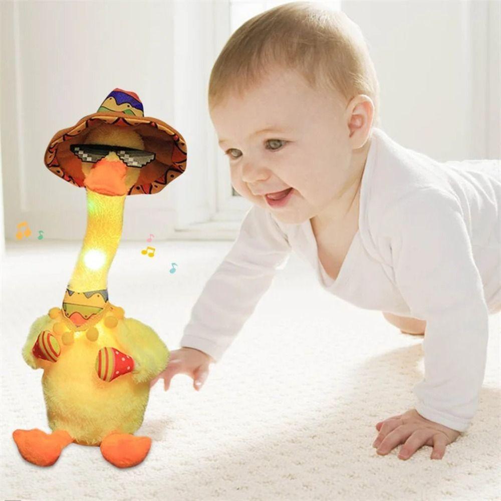 Talking Animals Dancing Duck Plush Doll Sound Recording Singing Dancing Duck Toy Children