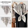 Silk Twill 14 Mmi Large Silk Scarf Women's Fashion Versatile High-end Mulberry Silk Square Scarf Light Luxury Versatile 90 Shawl
