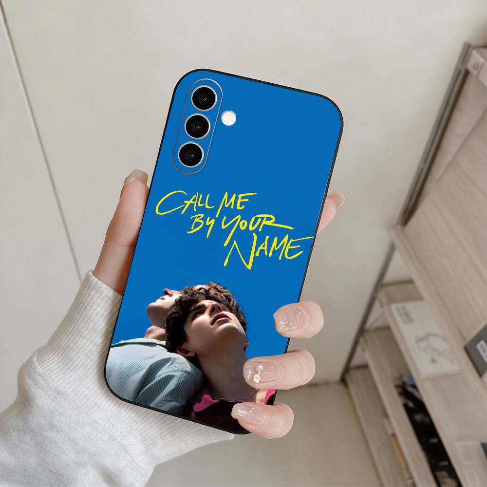 Чехол для телефона C-Call Me By Your Name для Samsung Galaxy A73, A72, A71, A70, A53, A52, A51, Других, Мягкий черный чехол