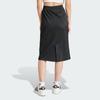 Adidas Originals 3-Stripes Color-Block Elastic Waist Sporty Casual Long Skirt Women Bottoms Black IR6101