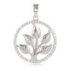 [R4032] - Silver Pendant 'Tree of Life' Silver White (rhodium) - 20 Mm