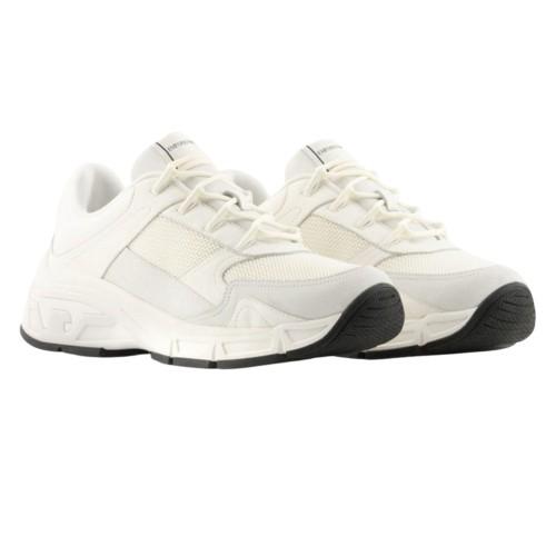 Emporio Armani Mens Leather Trainers