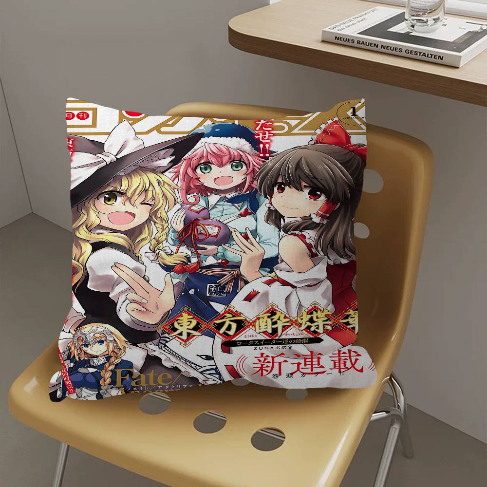 Аниме Т-Проект Touhou Наволочка Дизайн Чехол для Подушки Декор Праздничный Декорати