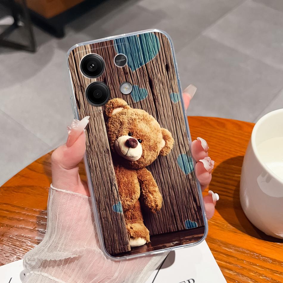 Чехол для телефона Redmi Note 13 Pro Plus, Чернильная живопись, Прозрачный, Мягкий, Тонкий, Силиконовый, Противоударный, Задняя крышка для Redmi Note13 13Pro+