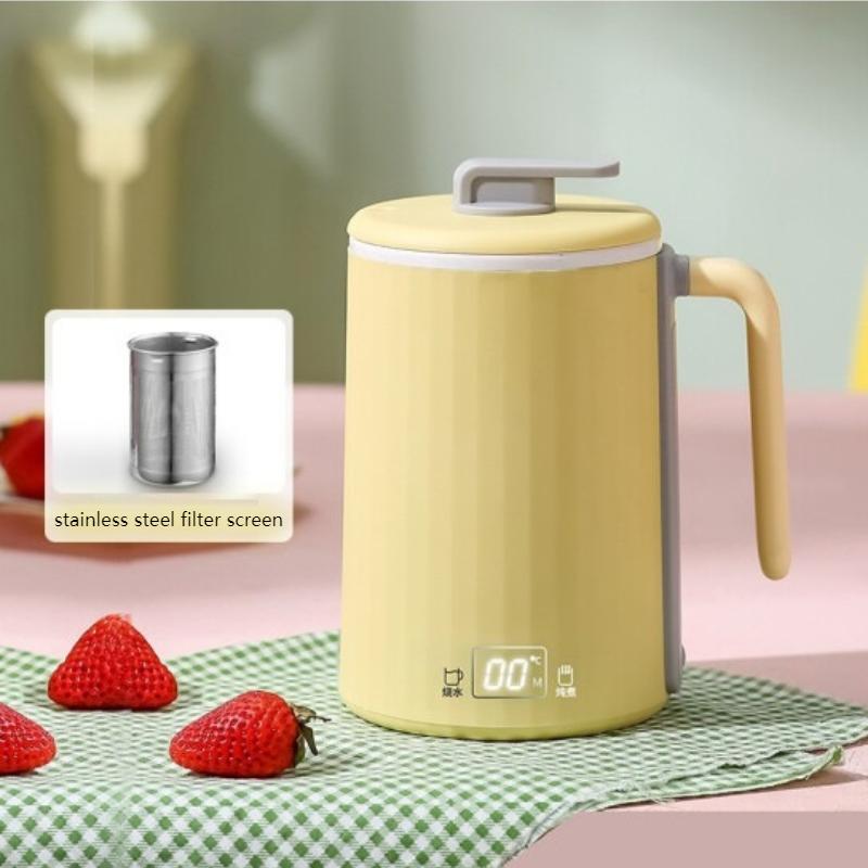 Мини-чашка для воды с электрическим подогревом из нержавеющей стали, многофункциональная чашка для здоровья, чашка с антипригарным покрытием, бытовой электрический чайник для тушения
