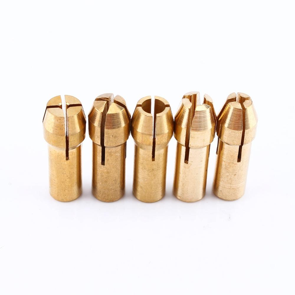 3 Sets Brass Material Twist Drill Chuck Set Micro Drill Collet Chuck  DIY Craft Work