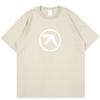 Punk Aphex Twin Print T-Shirt Oversize Hip Hop Streetwear Harajuku T Shirt Goth Summer Top Short Sleeve Cotton Clothes