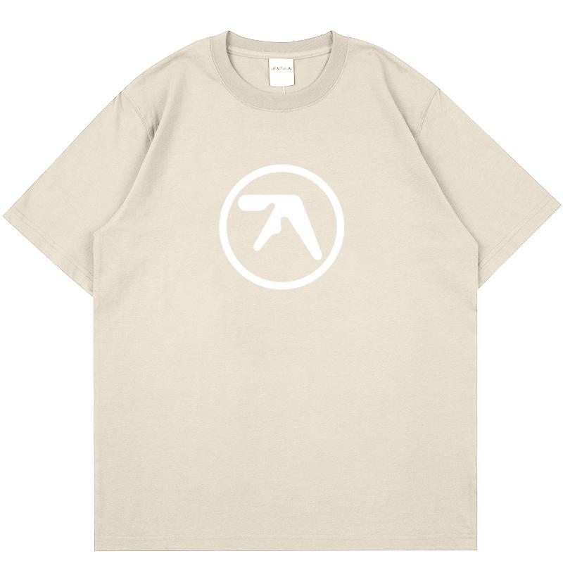 Punk Aphex Twin Print T-Shirt Oversize Hip Hop Streetwear Harajuku T Shirt Goth Summer Top Short Sleeve Cotton Clothes