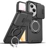 Shockproof Magnetic Ring Holder Armor Case For Honor 400 Lite Honor400 Pro 5G Slide Camera Lens Protection Cover