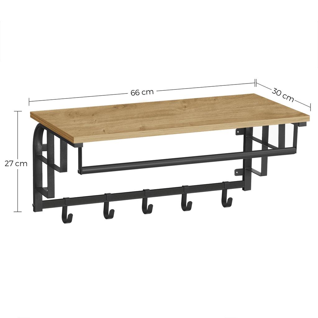 Shelf with Hangers - artisan - LCR012B88