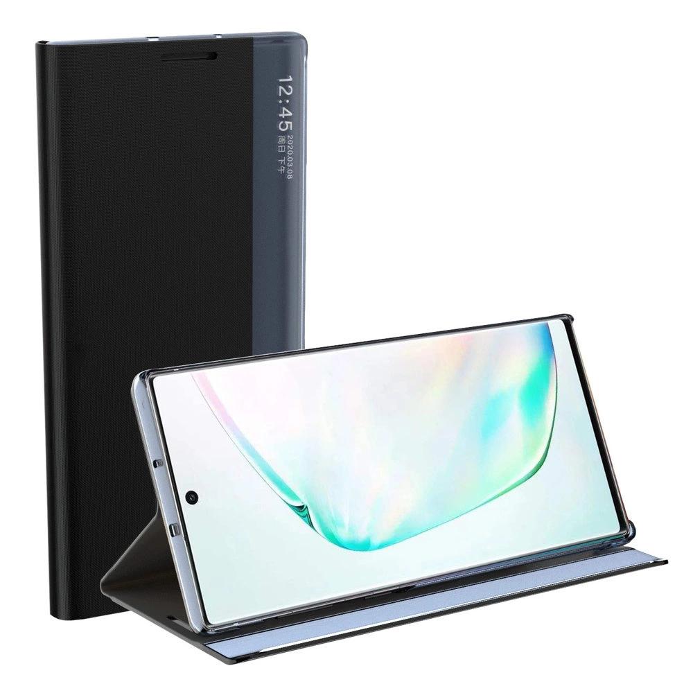 New Sleep Case Cover With Flap And Stand Function For Samsung Galaxy A03S (166.5) Black