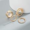 Butterfly Hollow Ring 4 Piece Set Flower Star Ring Set Simple Ring Fashion Female Jewelry