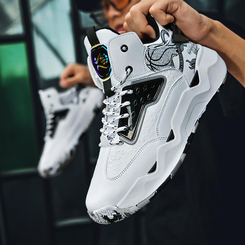 Баскетбольные бутсы унисекс 36-45, высококачественная молодежная кожаная нескользящая баскетбольная спортивная мужская обувь