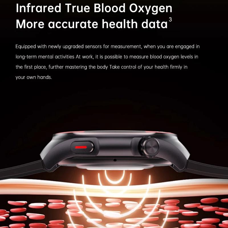 2025 Новые Смарт-часы высокого класса с лазерным обнаружением для мужчин ЭКГ+ФПГ Точное Измерение Кровяного Давления и Пульса Вызов по BT NFC Часы для Здоровья