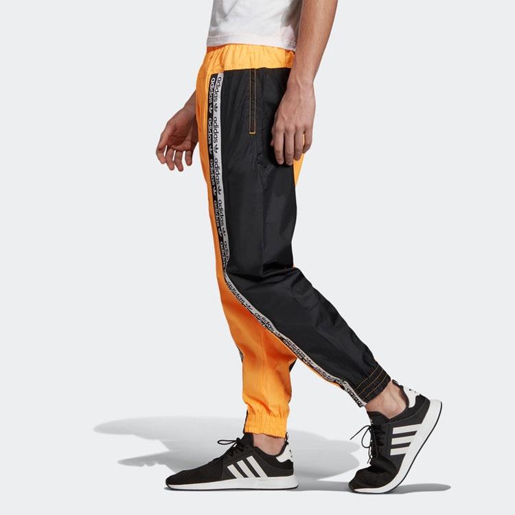 adidas Спортивные брюки Originals Trefoil Vocala TP Мужские штаны Черно-желтые ED8793