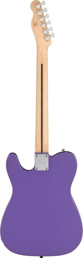 Fender Squier by Fender Squier Electric Guitar Squier Laurel Black Ultraviolet Soft Case Included Sonic™ Esquire® H, Fingerboard, Pickguard,