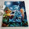 movie MMune Guardian of the Moonn Throw Warm Soft Flannel Blanket Multiuse for Sofa Bed Camping Travel Nap
