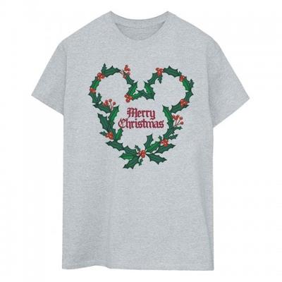 Мужская футболка с Микки Маусом Merry Christmas Holly