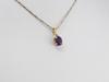 Genuine Amethyst Pendant, February Birthstone, Birthstone Necklace, Necklace For